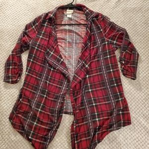 Flannel Boho Cover Up Brand Is Self Esteem Size Large Quarter Sleeve